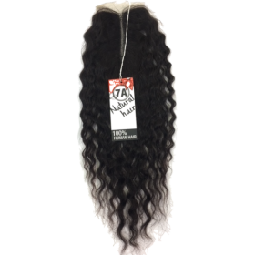 Mayde Beauty 100% Human Hair 7A Weave Super Wet & Wavy Parting Closure